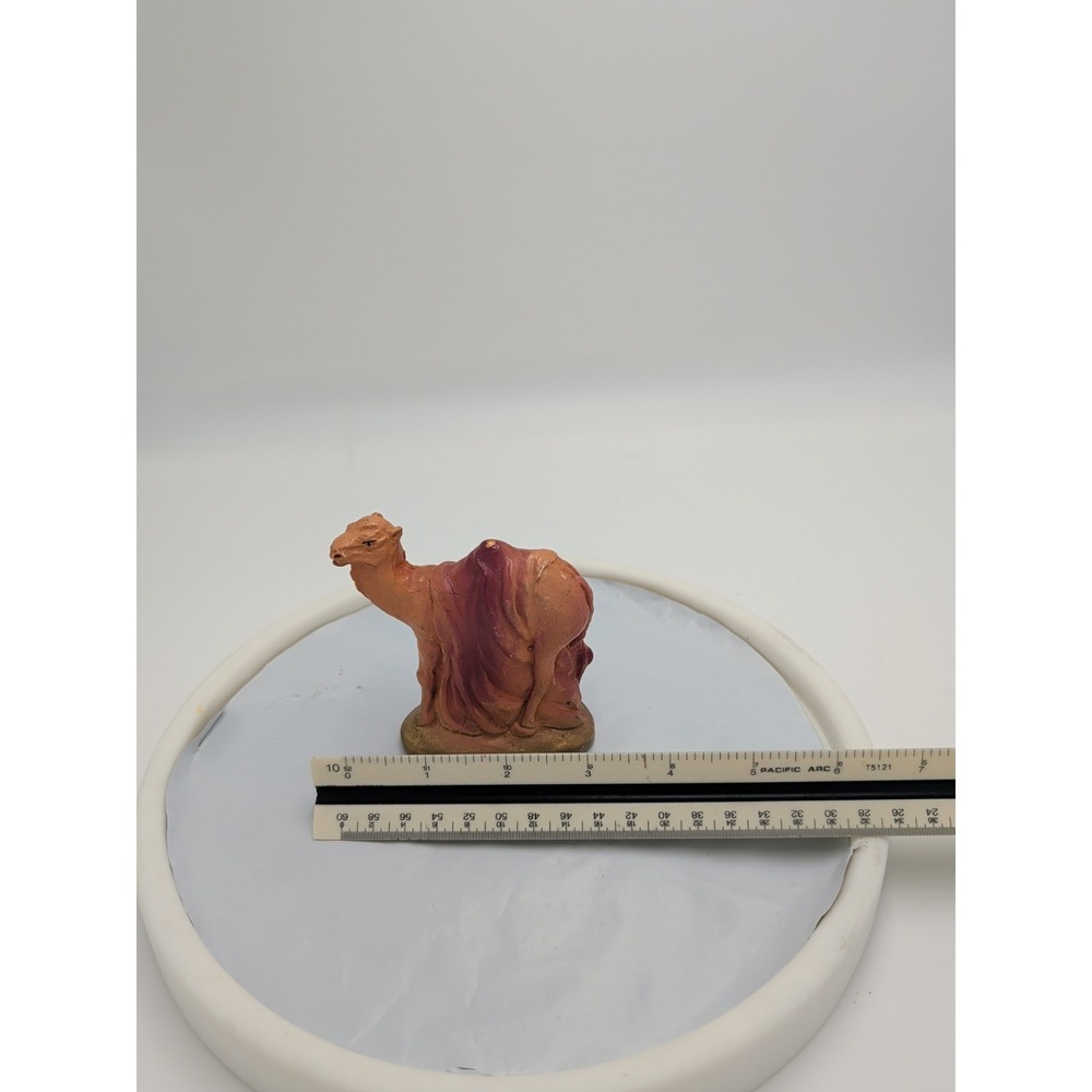 Vintage‎ Chalkware Nativity Animal Figure - Standing Camel 3-1/2"